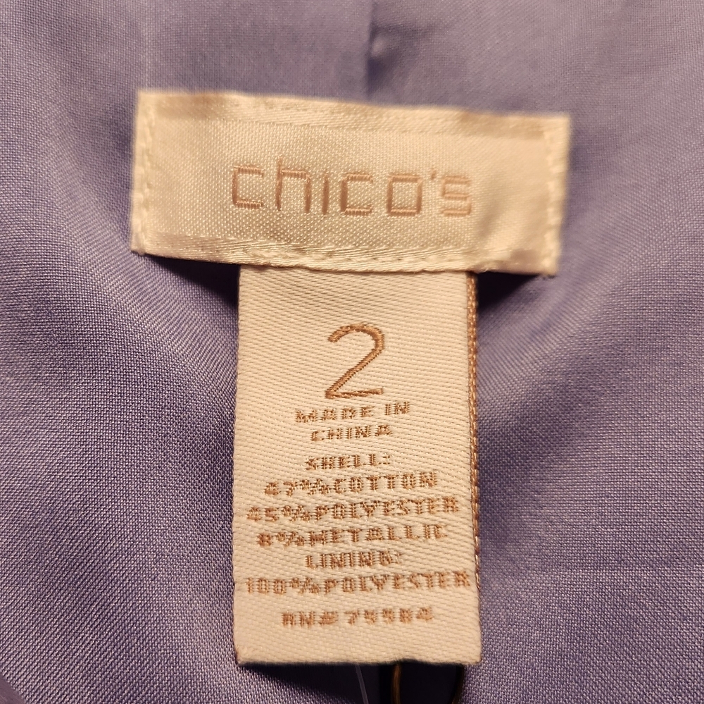 Chico's Purple Rain Jacket - Picture 3 of 8